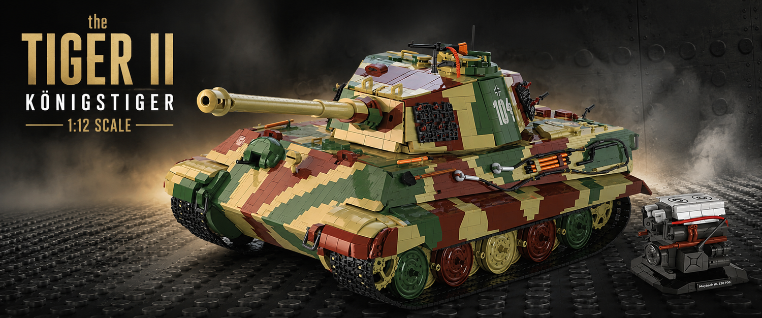 Here it comes, the biggest COBI set EVER: the Tiger II Königstiger 1:12 scale just in time for the holidays!