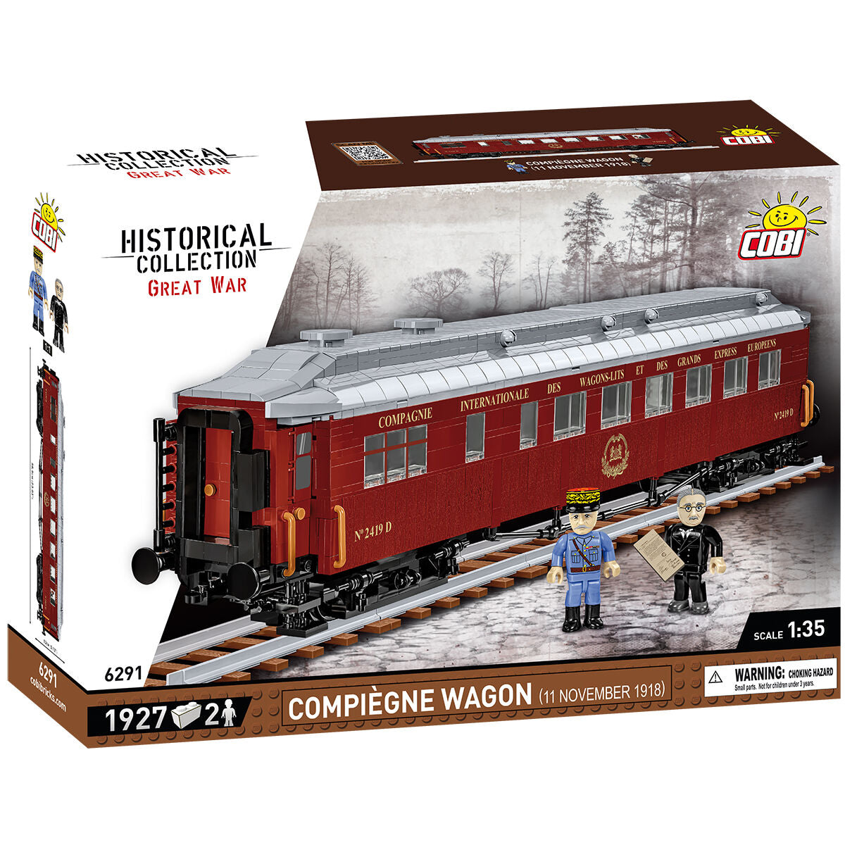 COBI Compiègne Wagon (11 June 1918) Train Car : Set #6291