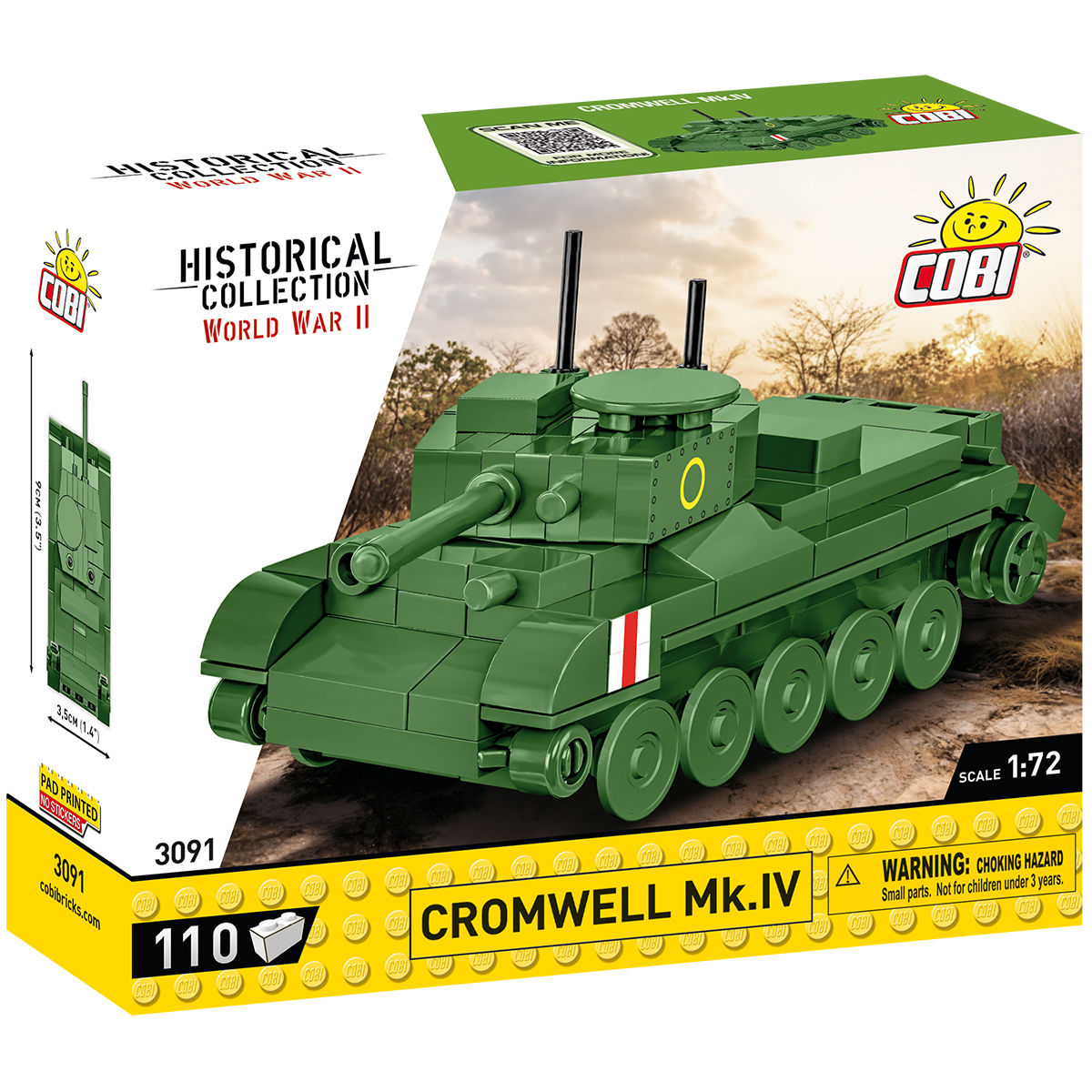 COBI Carro Cromwell Mk. IV in scala 1:72: Set #3091