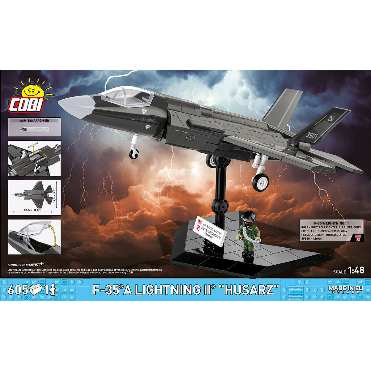 COBI F-35B Lightning II “Husarz” Caccia a reazione: Set #5904