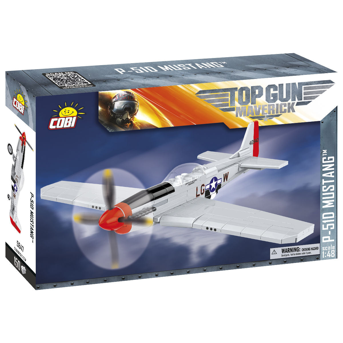Caccia COBI TOP GUN P-51D Mustang in scala 1:48: SET #5847
