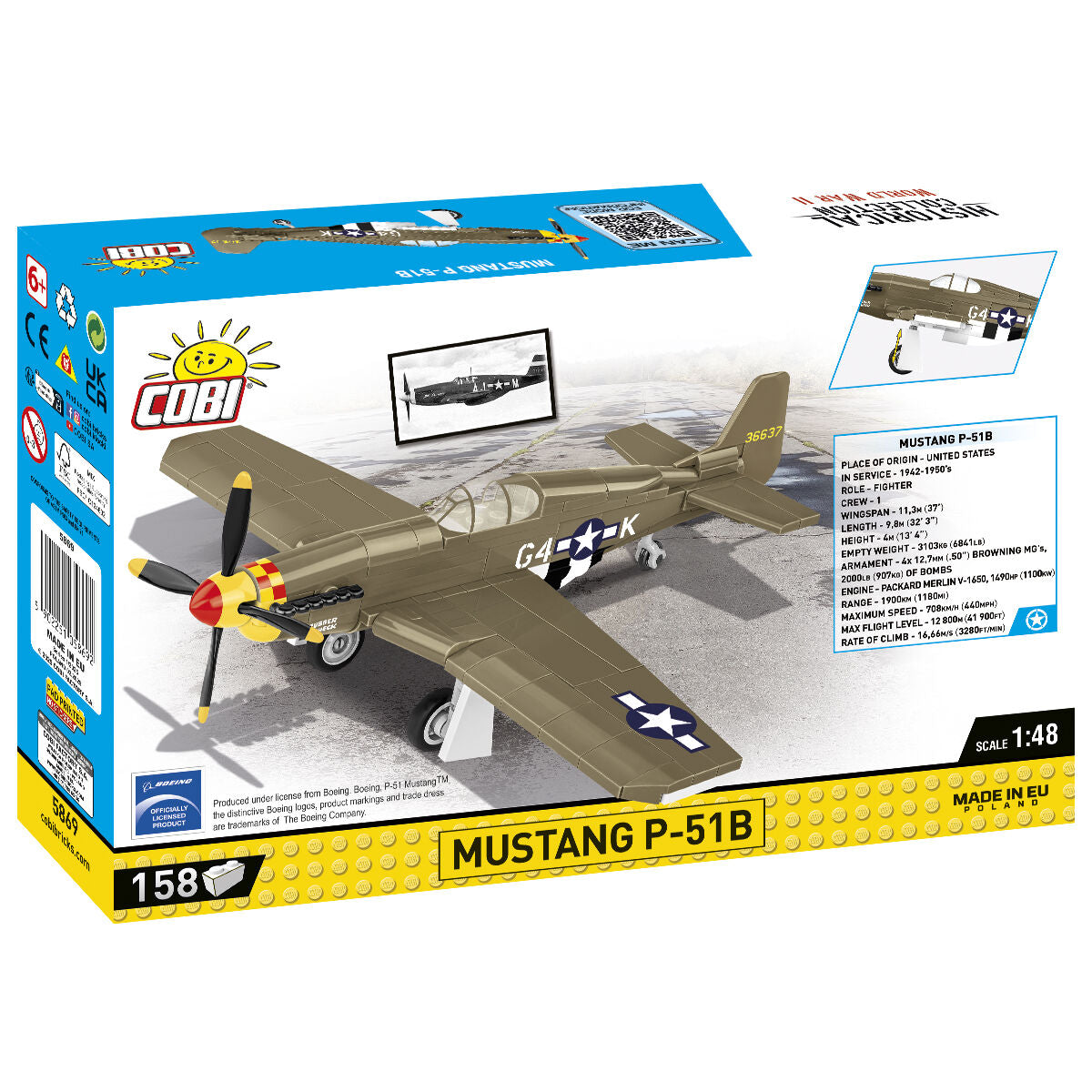 COBI Mustang P-51B Fighter : Set #5869