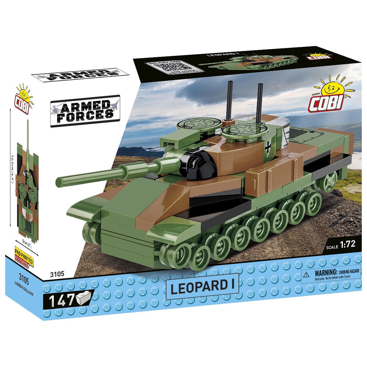 COBI Leopard I Tank 1:72 Scale: Set #3105