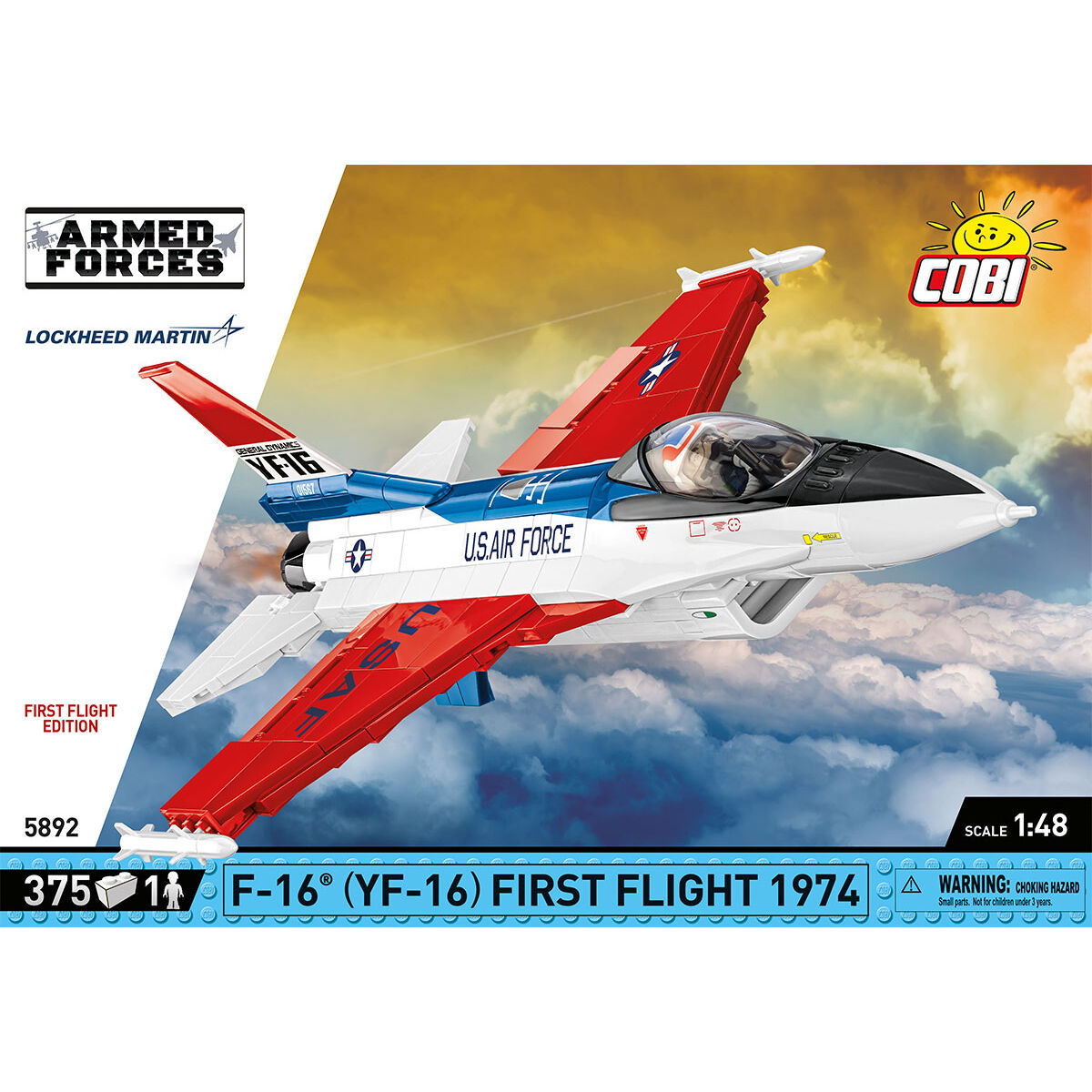 Caza COBI F-16 (YF-16) Edición de primer vuelo de 1974: Set n.° 5892