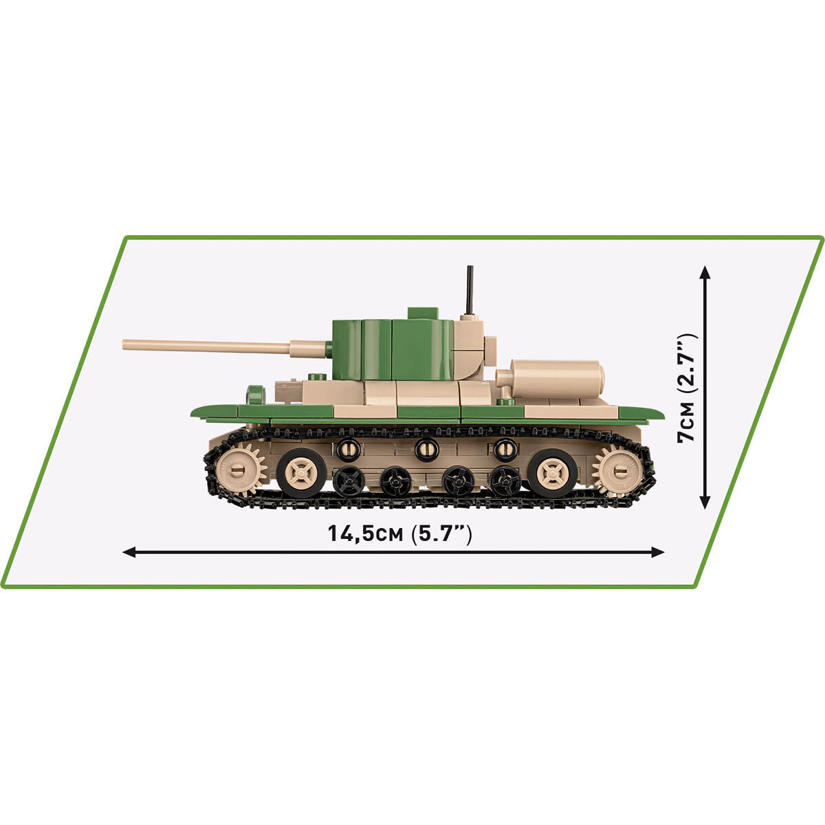 Tanques COBI Renault R35, Valentine IX y Panzer I 1:48: Set n.° 2740