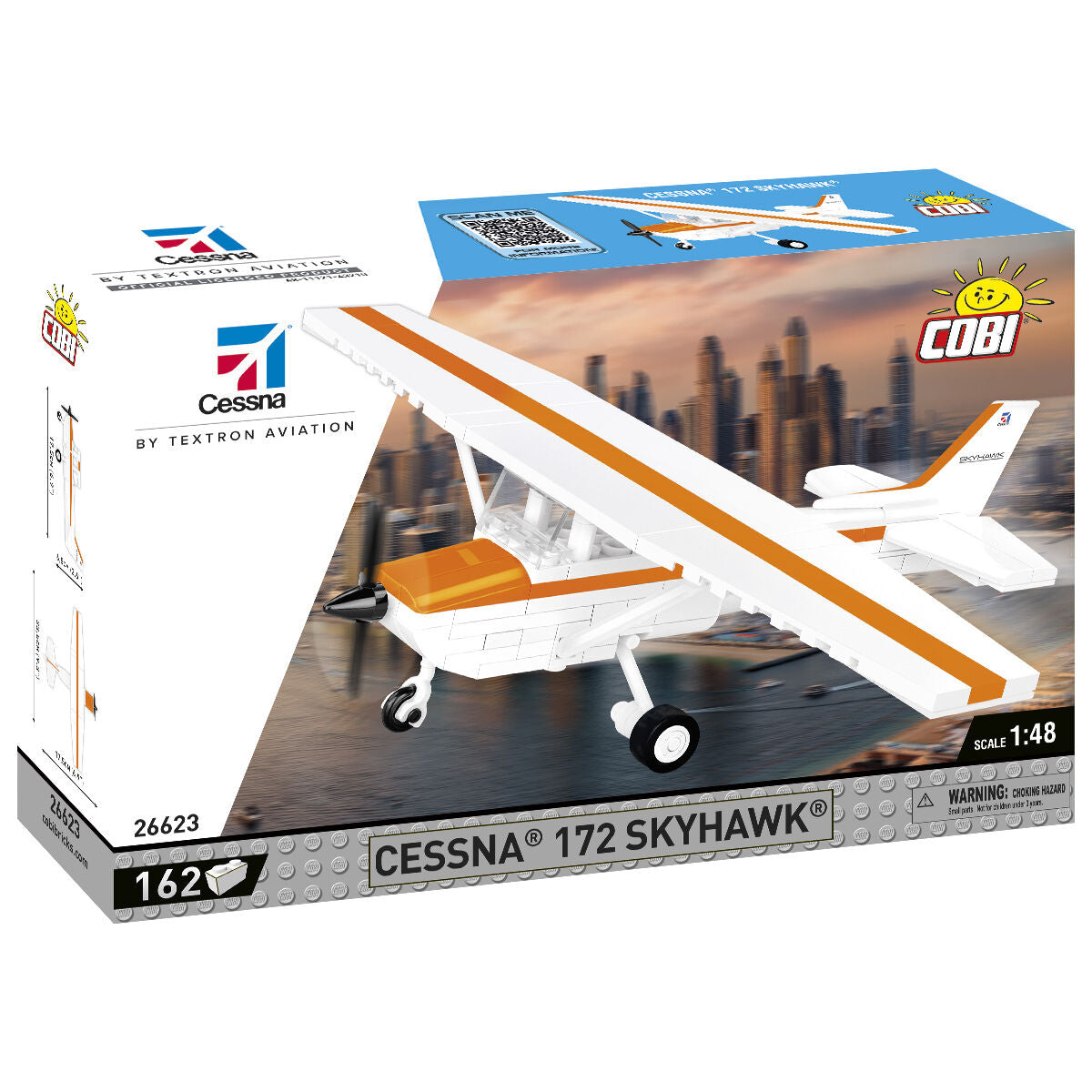 COBI Cessna 172 Skyhawk Aircraft (Orange): Set #26623 – COBI