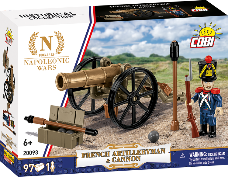 COBI NAPOLEONIC WARS French Artilleryman & Cannon: Set #20093