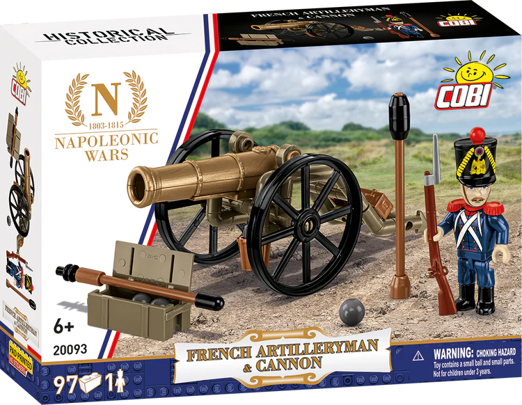 COBI GUERRE NAPOLEONICHE Artigliere francese e cannone: Set #20093