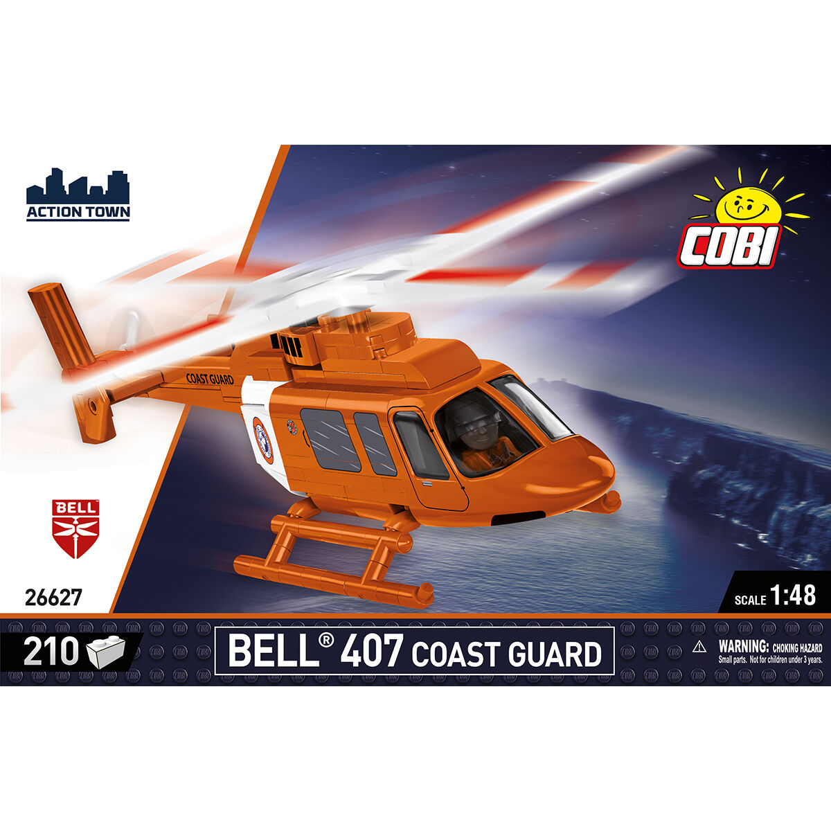 COBI Bell 407 Coast Guard Helicopter: Set #26627