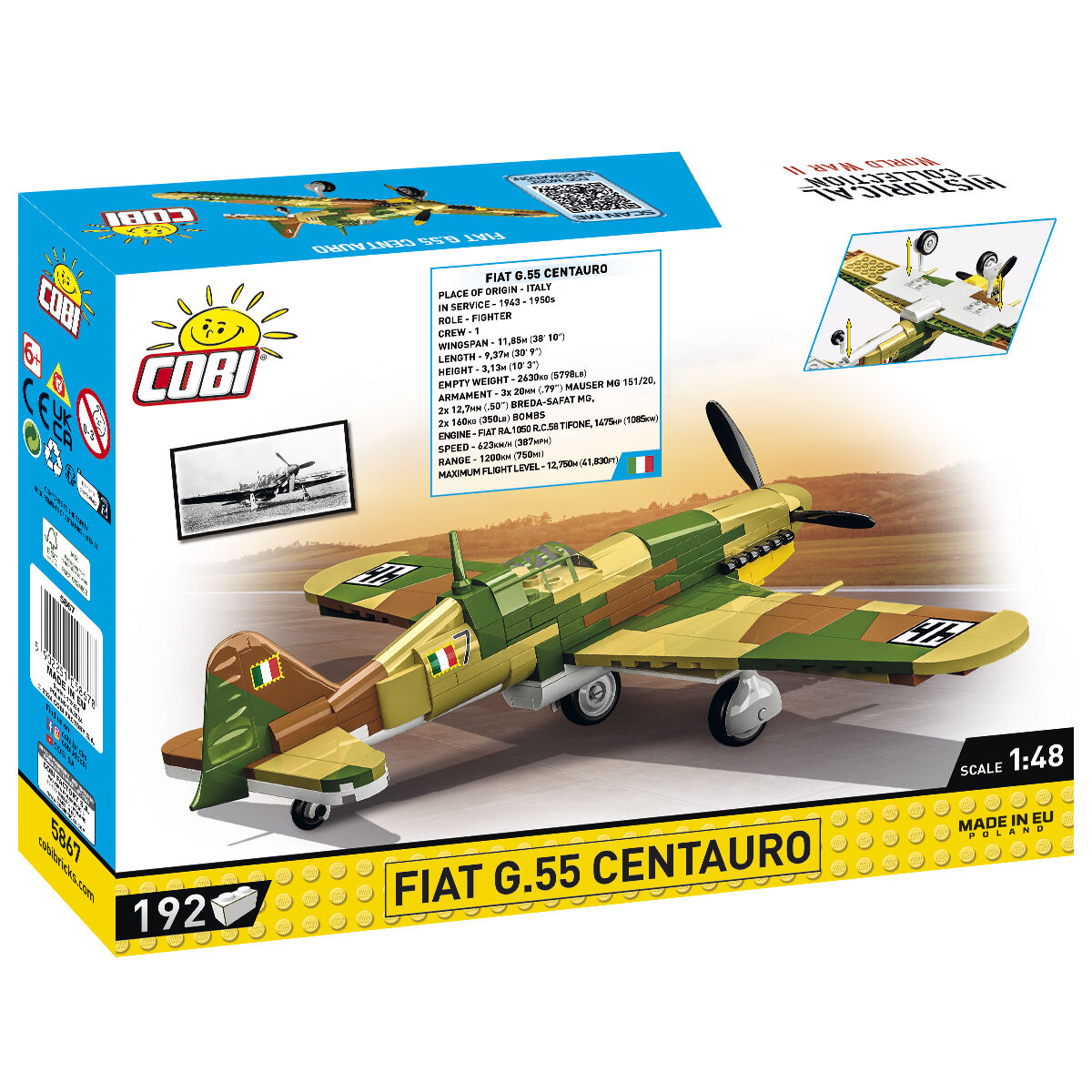 COBI Fiat G.55 Centauro Fighter : Set #5867