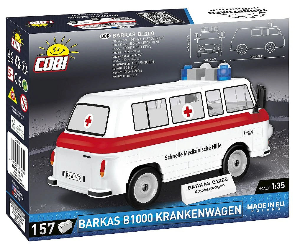 COBI Barkas B1000 Krankenwagen: Set #24595