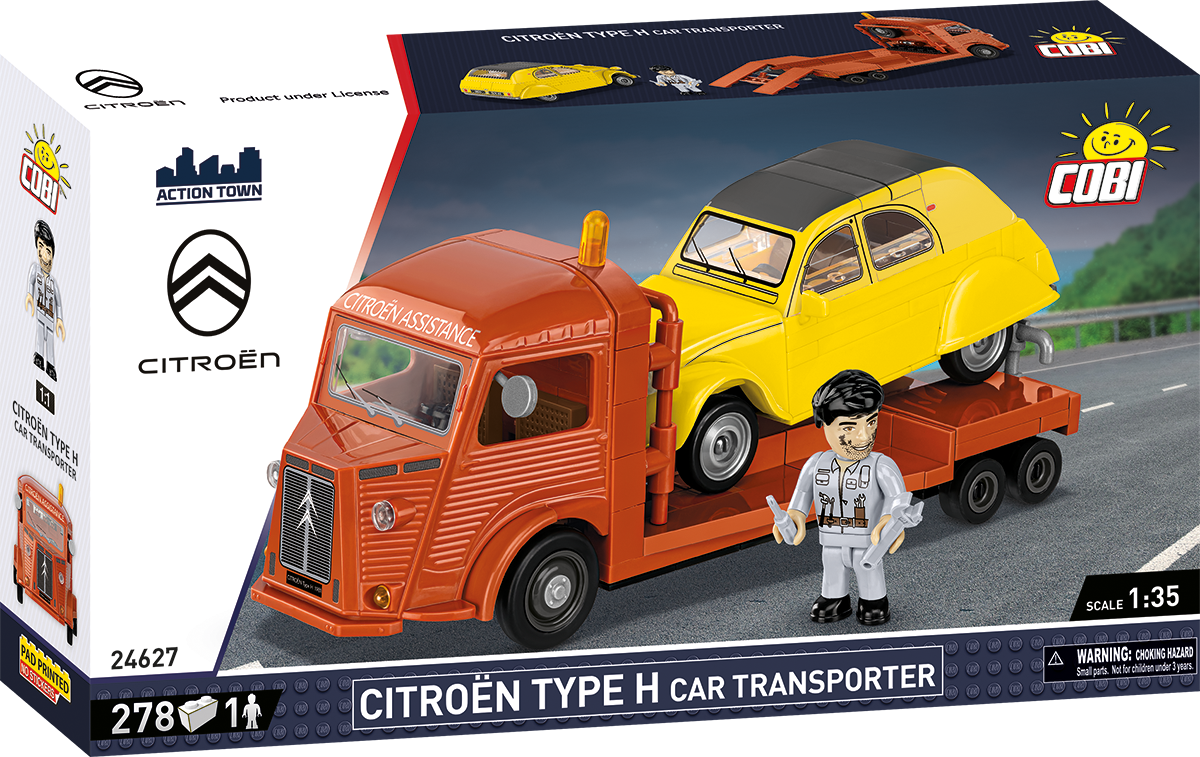 COBI Citroën Type H Car Transporter & 2CV Type AZ: Set #24627