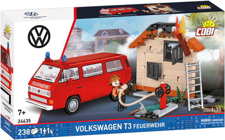Furgone dei vigili del fuoco COBI Volkswagen T3 Feuerwehr: Set #24635