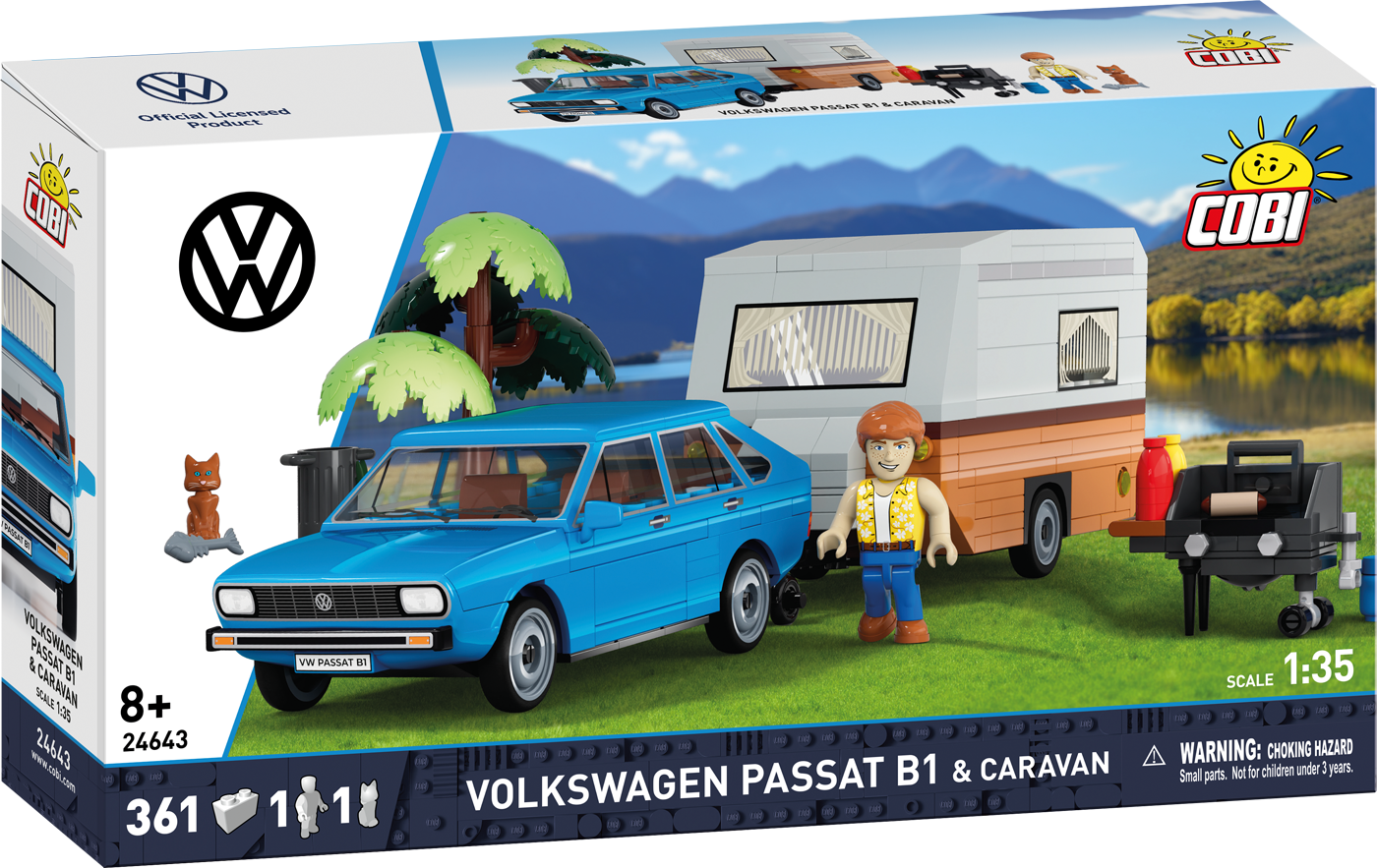 COBI Volkswagen Passat B1 & Caravan Trailer : Set #24643