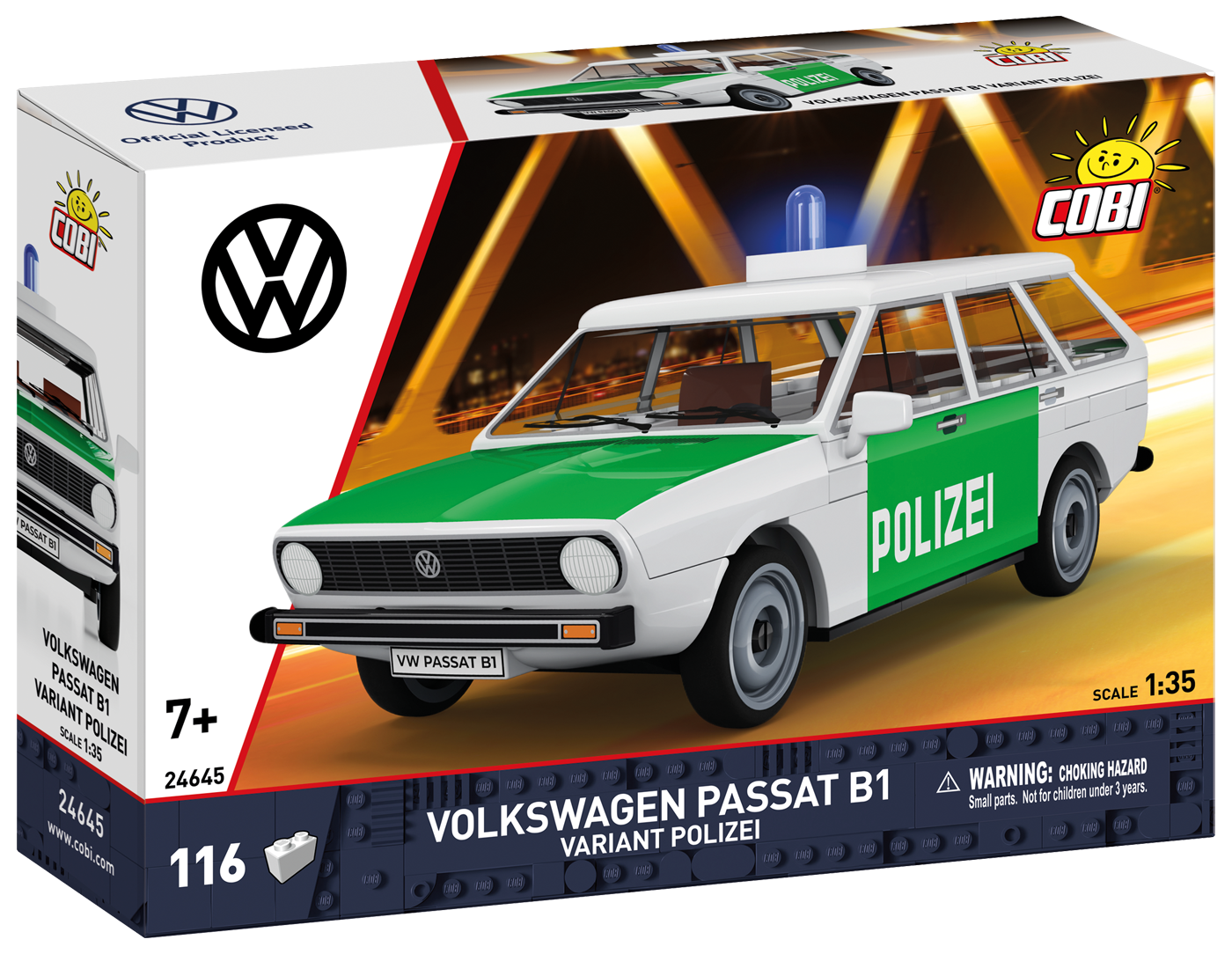 COBI Volkswagen Passat B1 Polizei Car: Set #24645