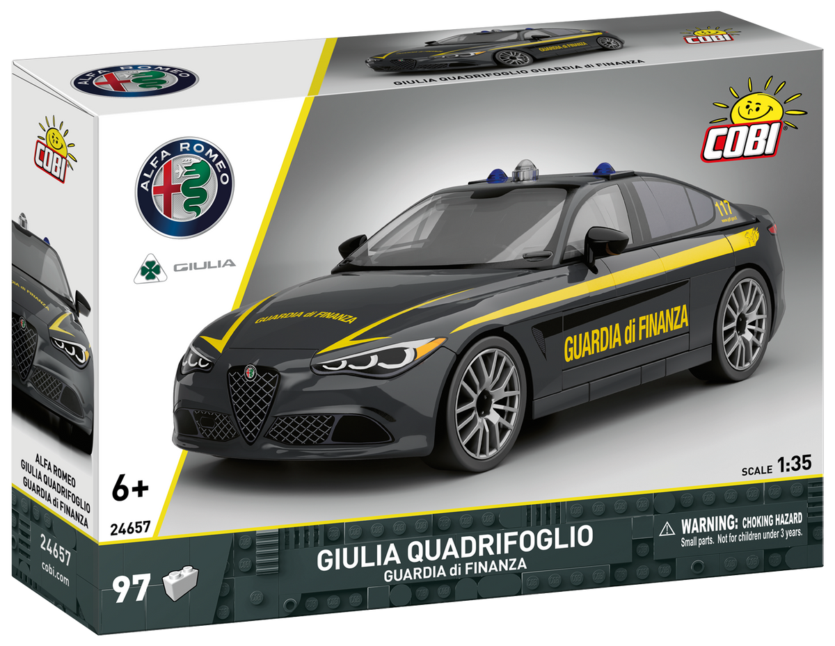 Voiture COBI Alfa Romeo Giulia Quadrifoglio de la Guardia di Finanza : SET #24657
