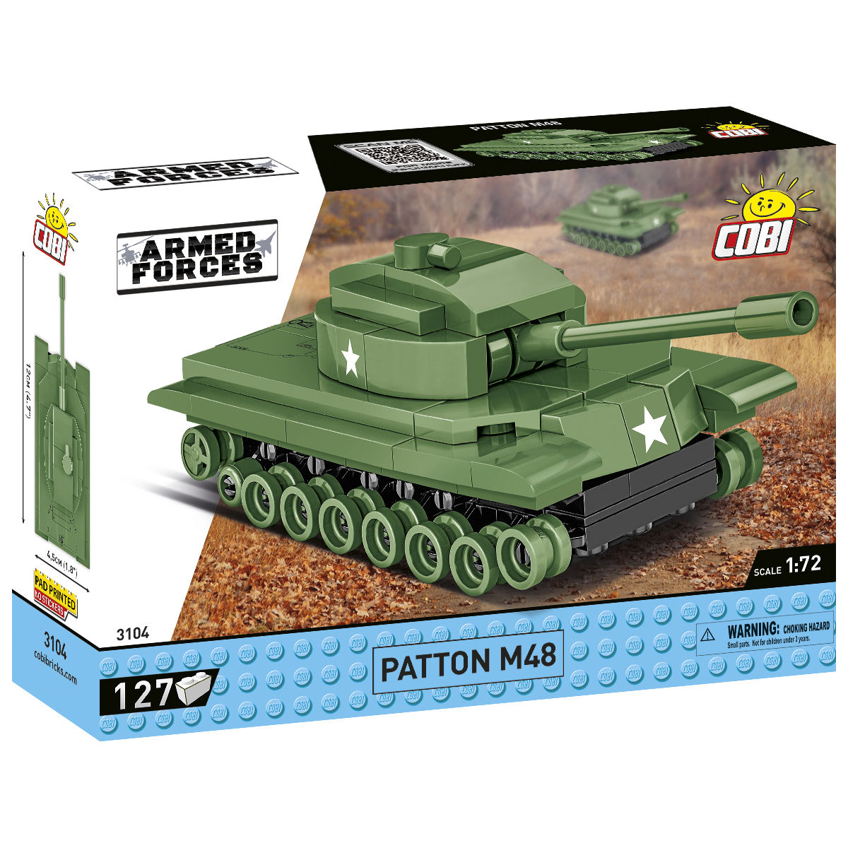 Tanque COBI Patton M48 a escala 1:72: SET #3104