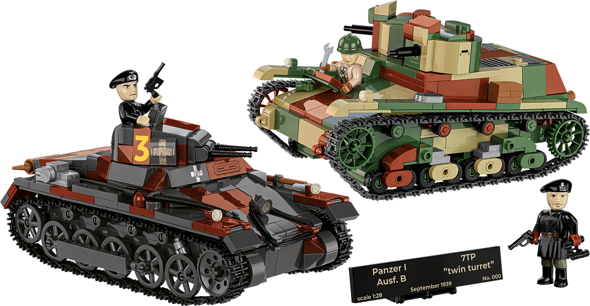 COBI EDICIÓN LIMITADA Panzer I vs. Tanques 7TP DW: Set n.° 2659