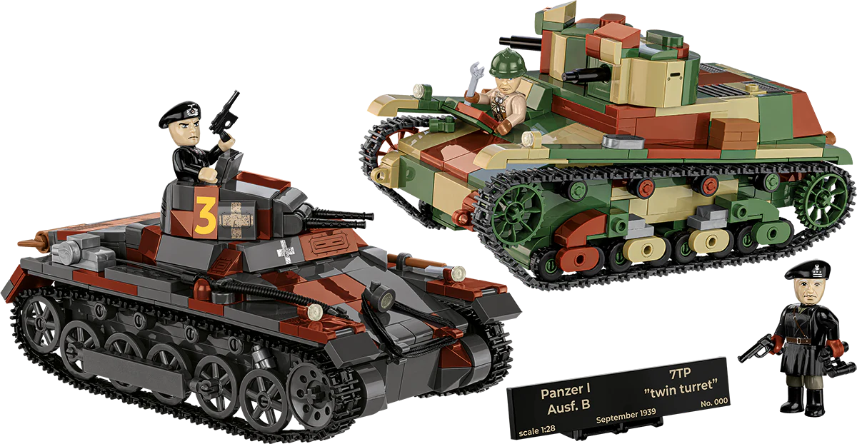 COBI EDICIÓN LIMITADA Tanques Panzer I contra 7TP DW: Set #2659
