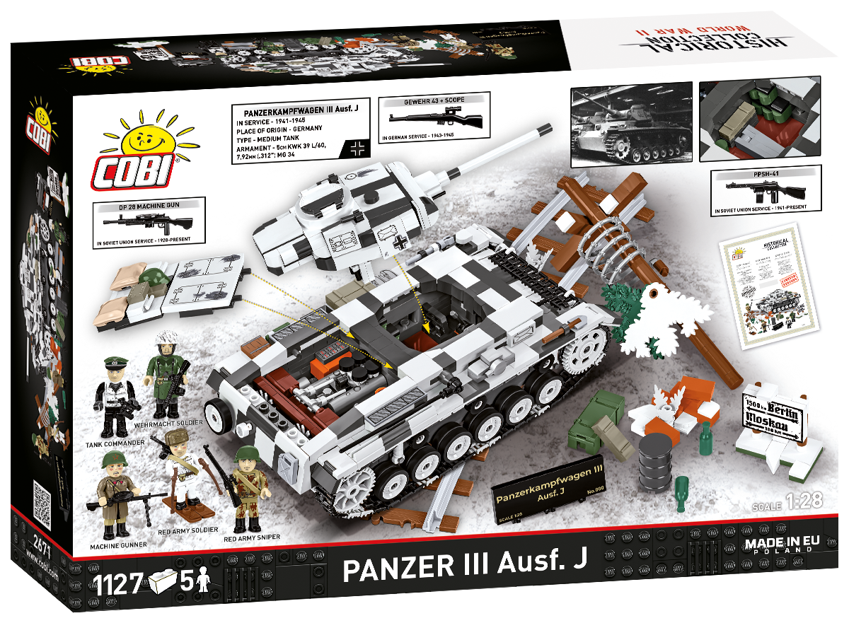 COBI LIMITED EDITION Panzerkampfwagen III Ausf. J Tank : Set #2671