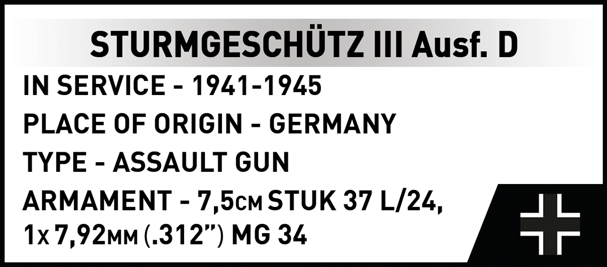 COBI LIMITED EDITION Sturmgeschütz III Ausf. D Assault Gun : Set #2675