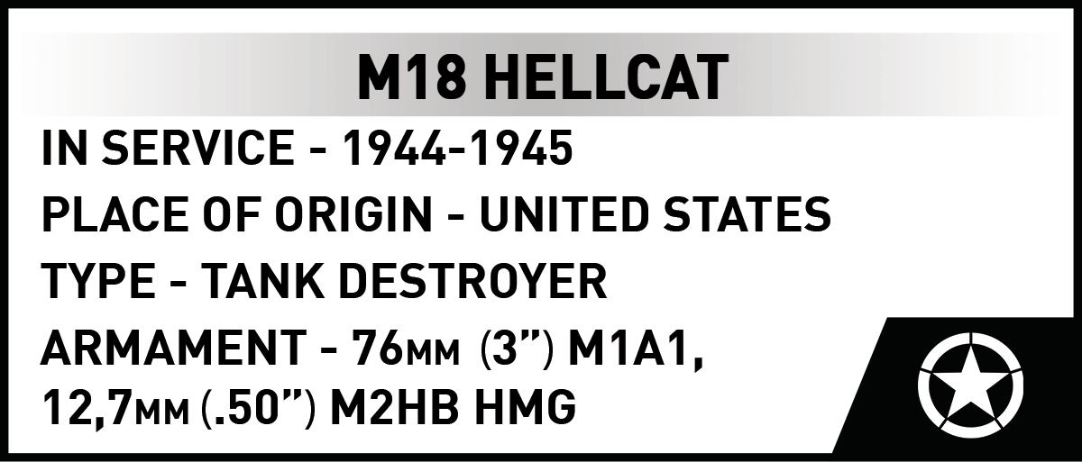 COBI M18 Hellcat Tank Destroyer: Set #2679