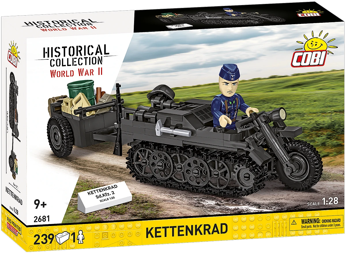 COBI Kettenkrad Military Half-Track Motorcycle: Set #2681