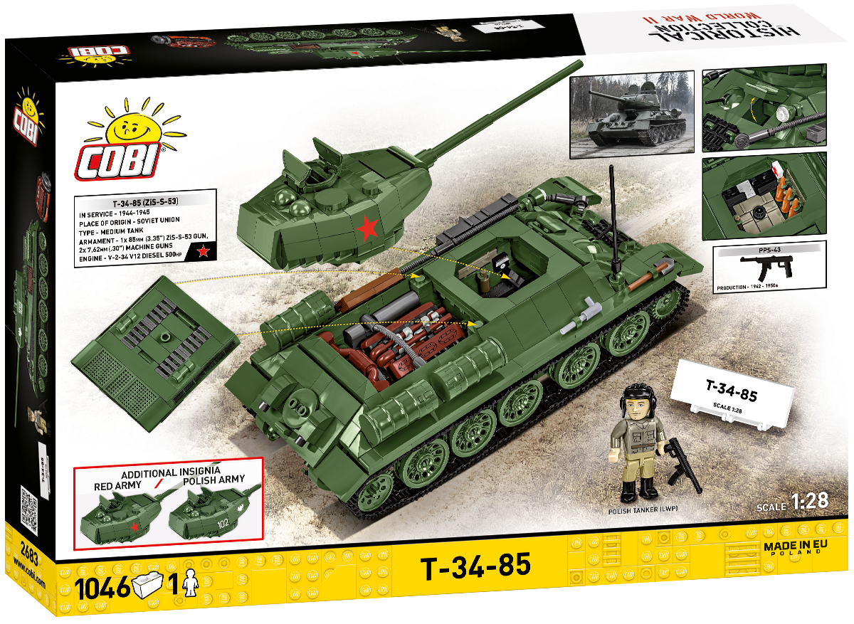 COBI T-34-85 Tank : Set #2683