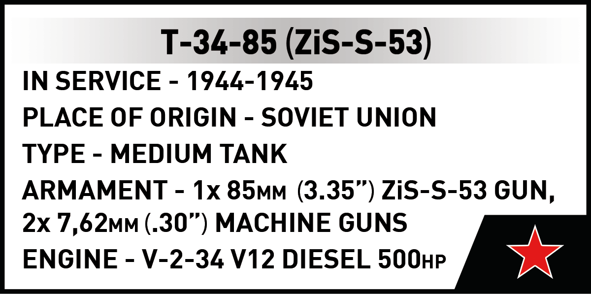 COBI T-34-85 Tank : Set #2683
