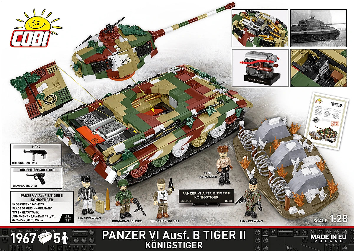 COBI LIMITED EDITION Panzer VI Ausf. B Tiger II Königstiger: Set #2684
