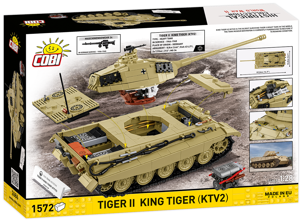 COBI TIGER II King Tiger Tank (KTV2) : Set #2686