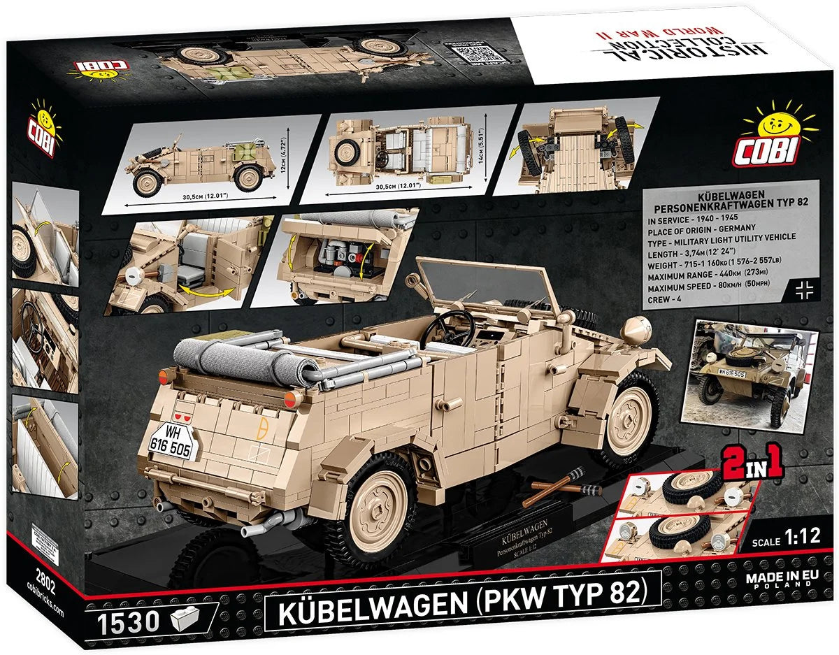 COBI EXECUTIVE EDITION Kübelwagen (PKW TYP 82) Vehículo utilitario (1:12): Set n.° 2802
