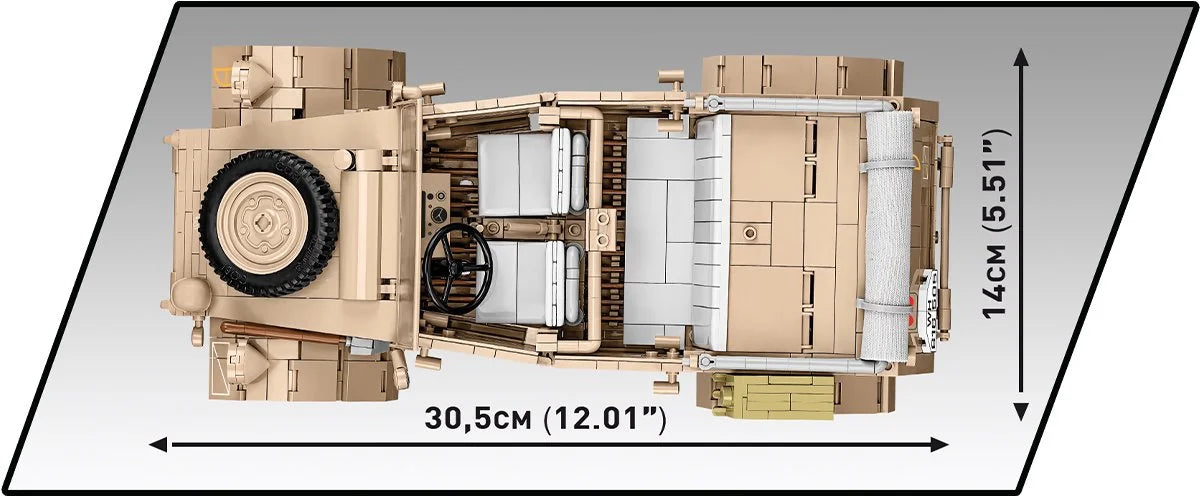 COBI EXECUTIVE EDITION Kübelwagen (PKW TYP 82) Vehículo utilitario (1:12): Set n.° 2802