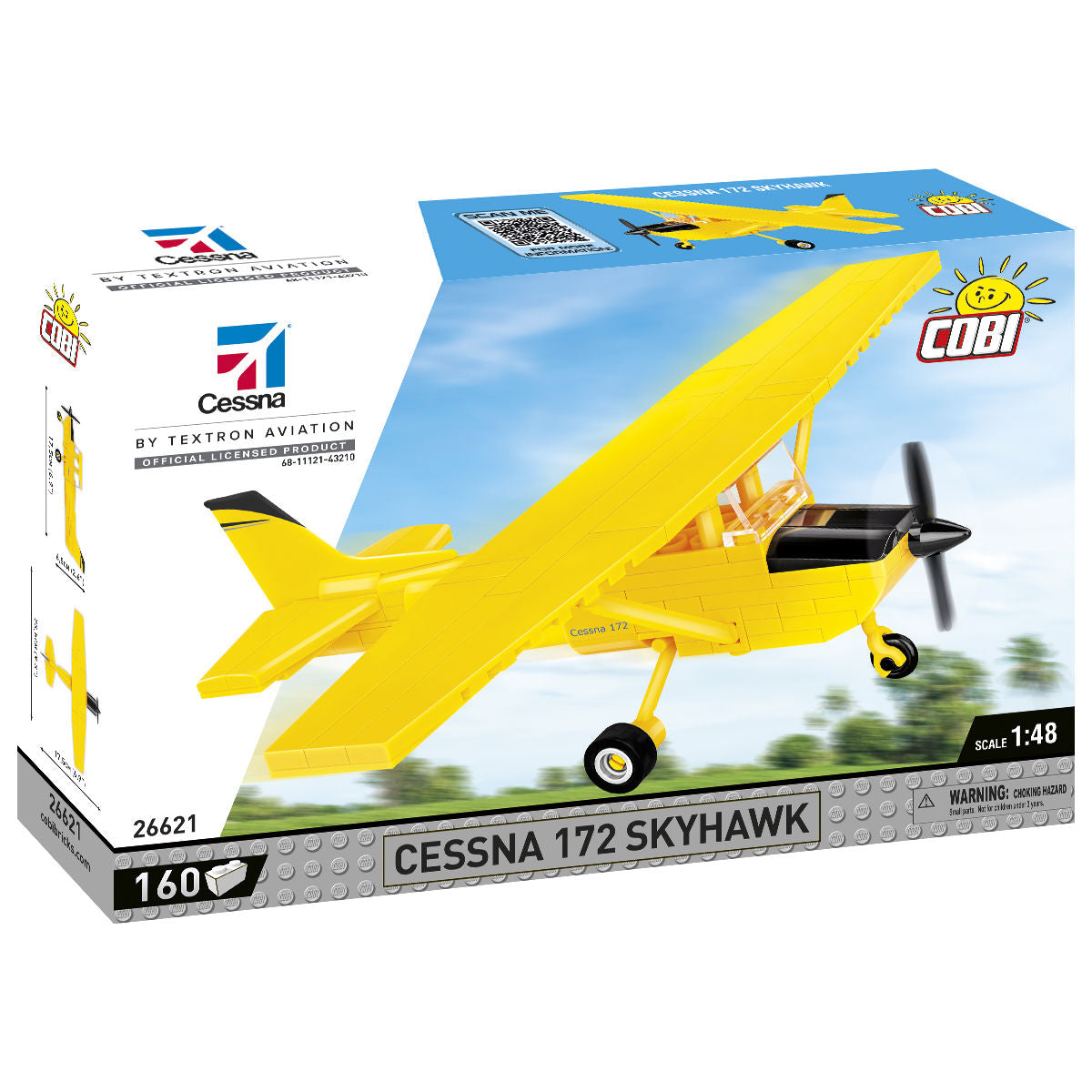 COBI Aereo Cessna 172 Skyhawk (giallo): Set #26621