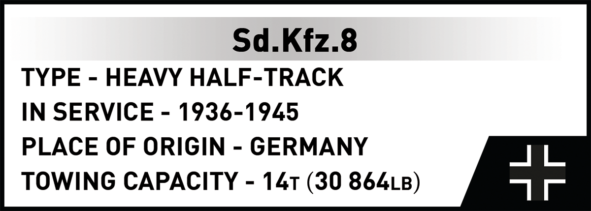 COBI EDICIÓN LIMITADA Sd.Kfz.8 8.8cm FLAK 18: Conjunto #3139