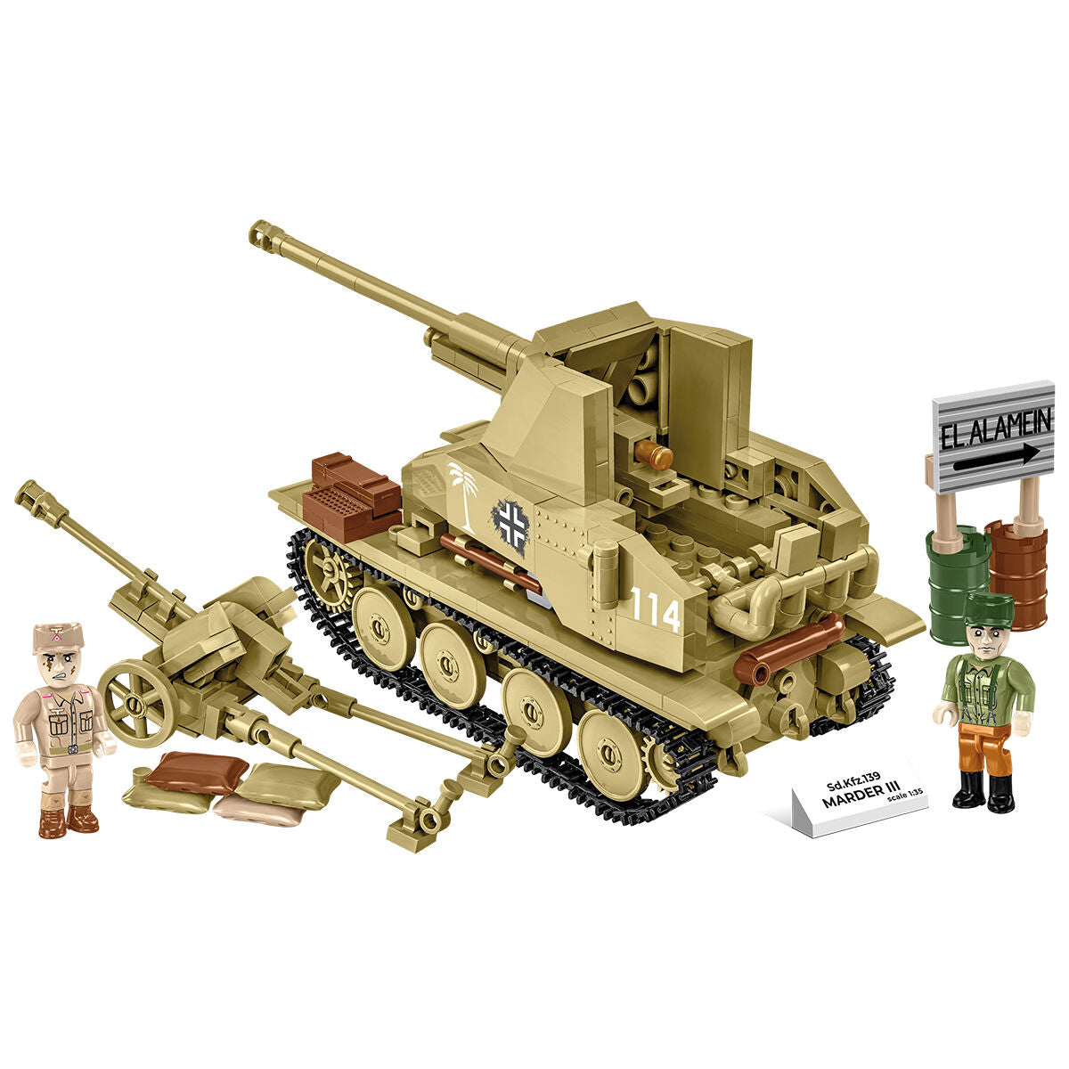 COBI Sd. Kfz. 139 Destructor de tanques MARDER III: Conjunto #3131