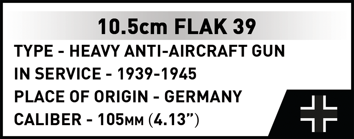 COBI 10.5cm FLAK 39 Artillery : Set #3142