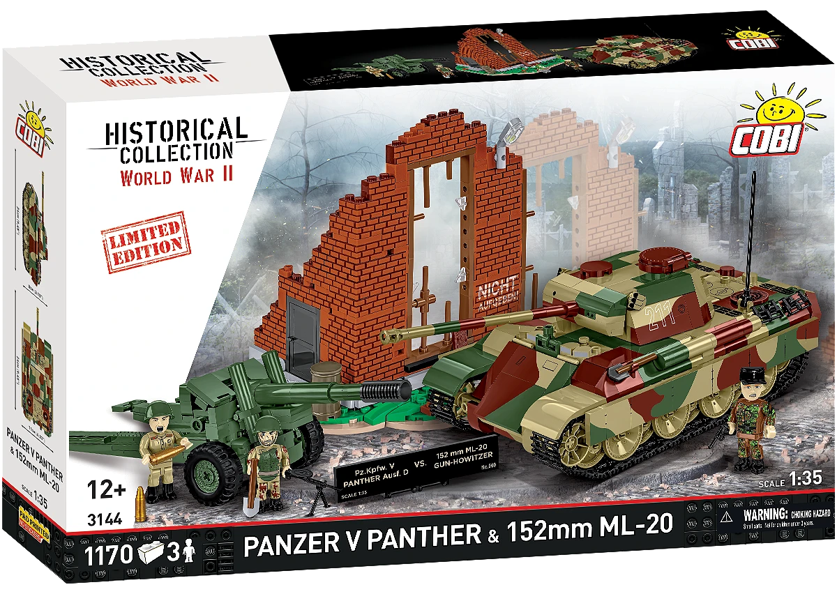 COBI Panzer V Panther vs 152 mm ML20 Limited Edition: Set #3144