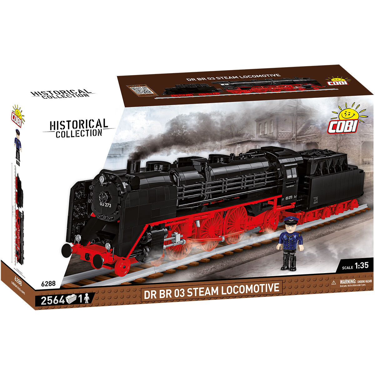 COBI Locomotiva a vapore DR BR 03: Set #6288