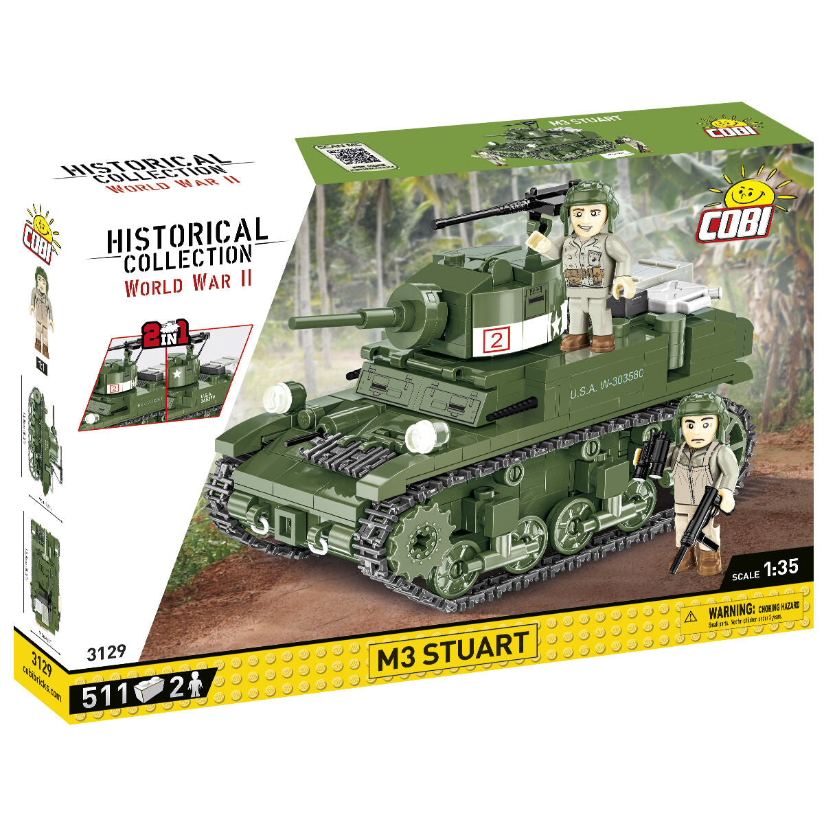 COBI Char M3 Stuart : SET #3129