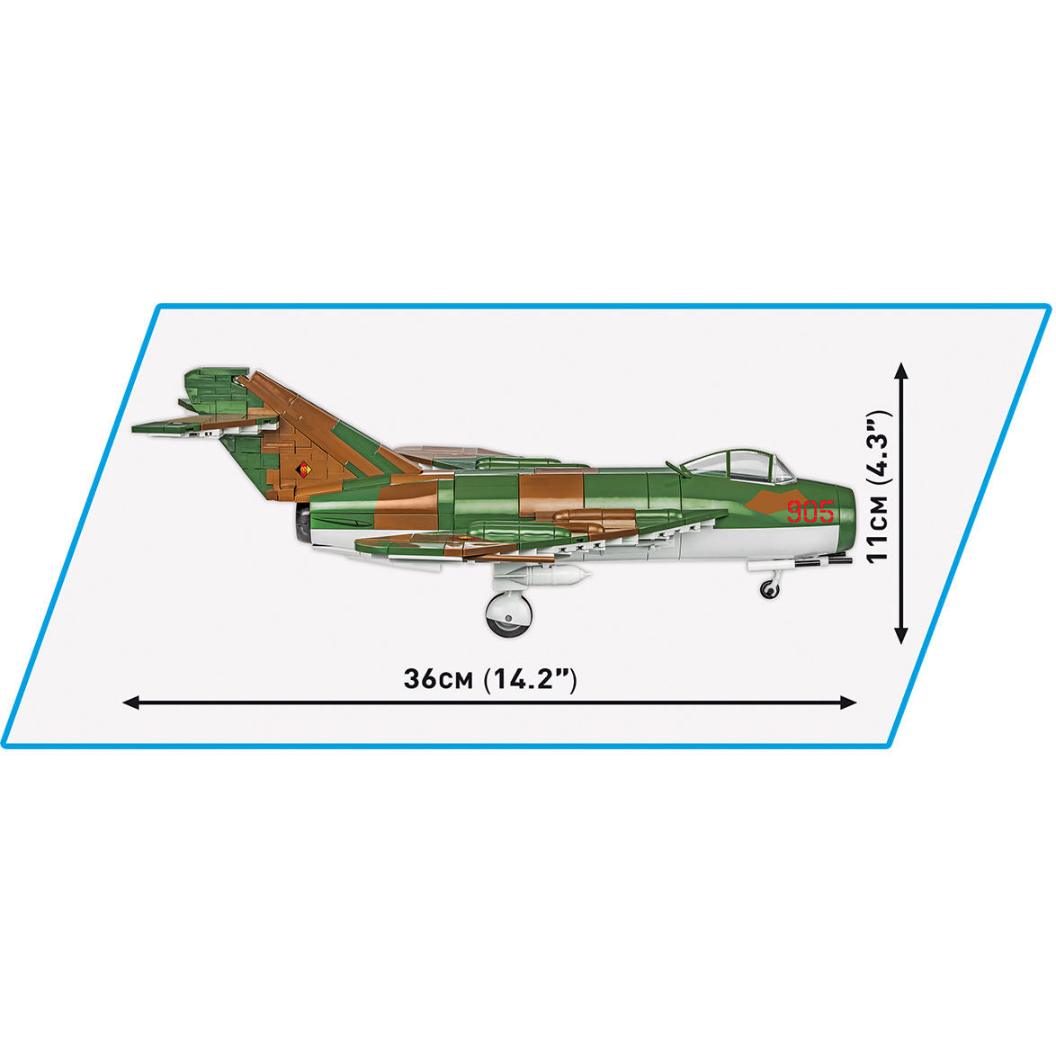 COBI LIM-5 (MIG-17F) East Germany Air Force Jet: Set #5825