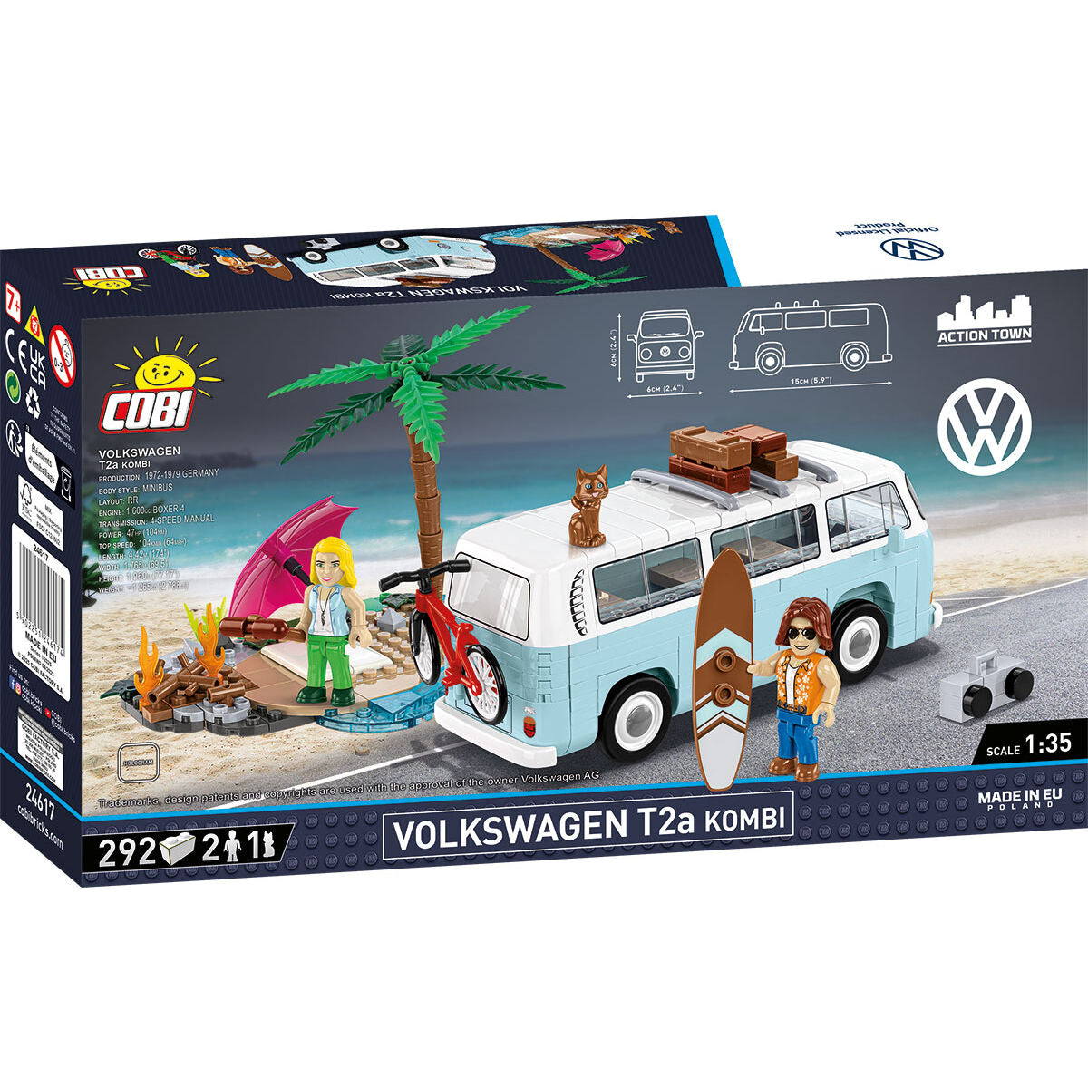 COBI Volkswagen T2a Kombi Furgoneta: Juego #24617
