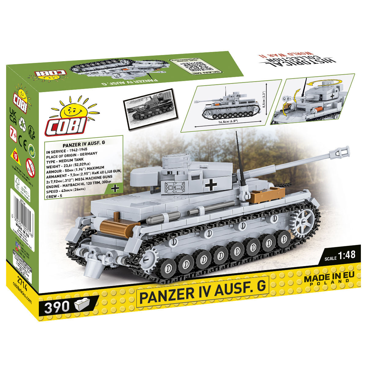 COBI Panzer IV Ausf. G 1:48: Serie #2714