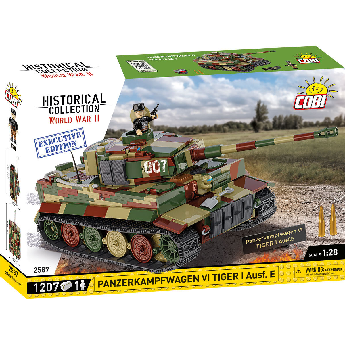 COBI EXECUTIVE EDITION Panzerkampfwagen VI Tiger I Ausf. E Tank: Set #2587