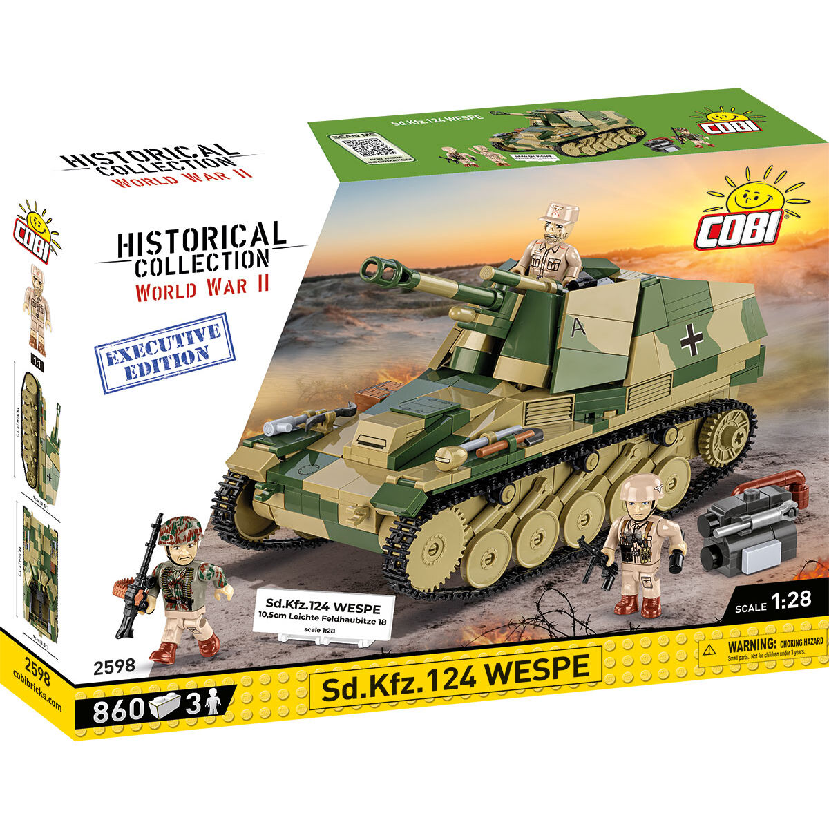 COBI EXECUTIVE EDITION SD.KFZ.124 Wespe Self-Propelled Gun : Set #2598