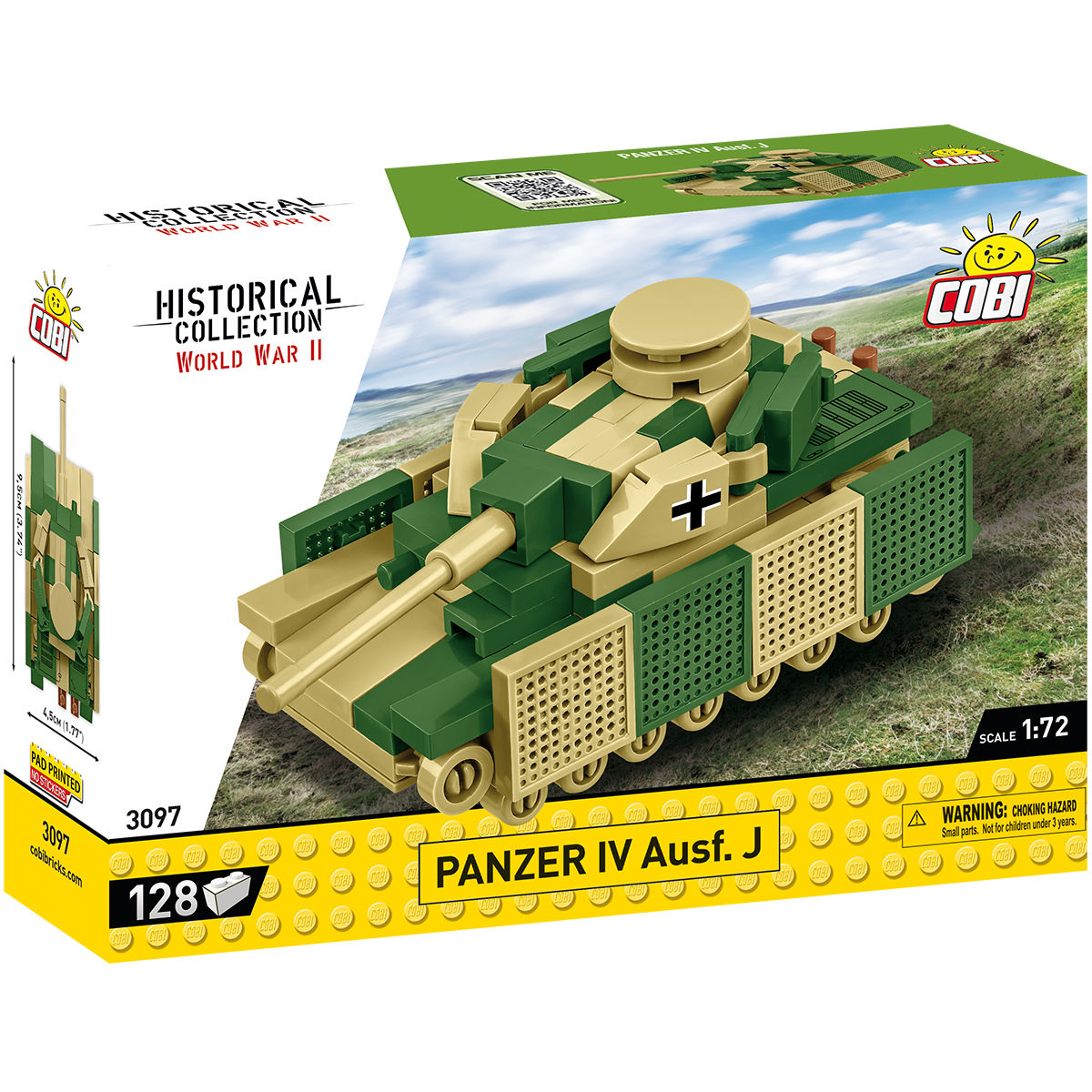 COBI Carro Panzer IV Ausf. J in scala 1:72: Set #3097