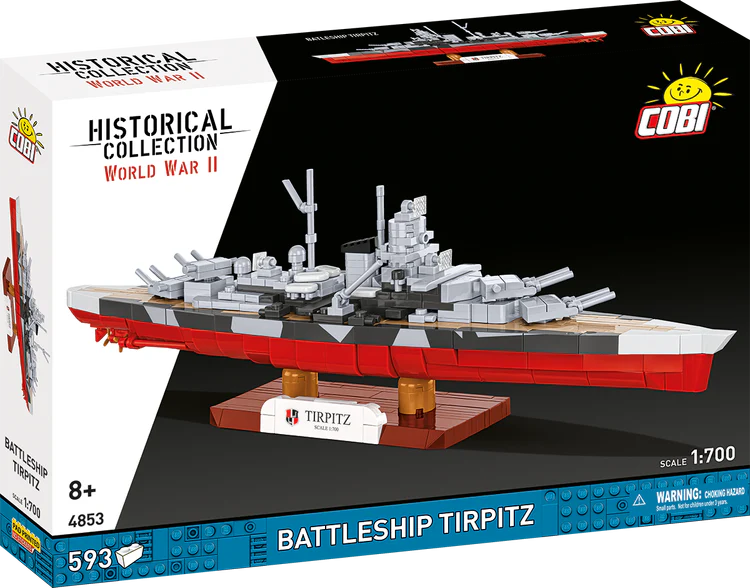 Corazzata tedesca COBI Tirpitz in scala 1:700: Set #4853