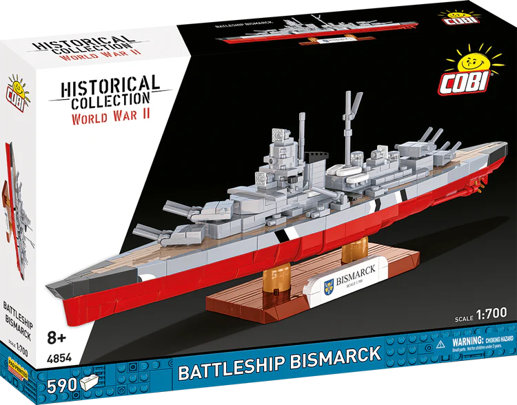 Corazzata tedesca COBI Bismarck in scala 1:700: Set #4854