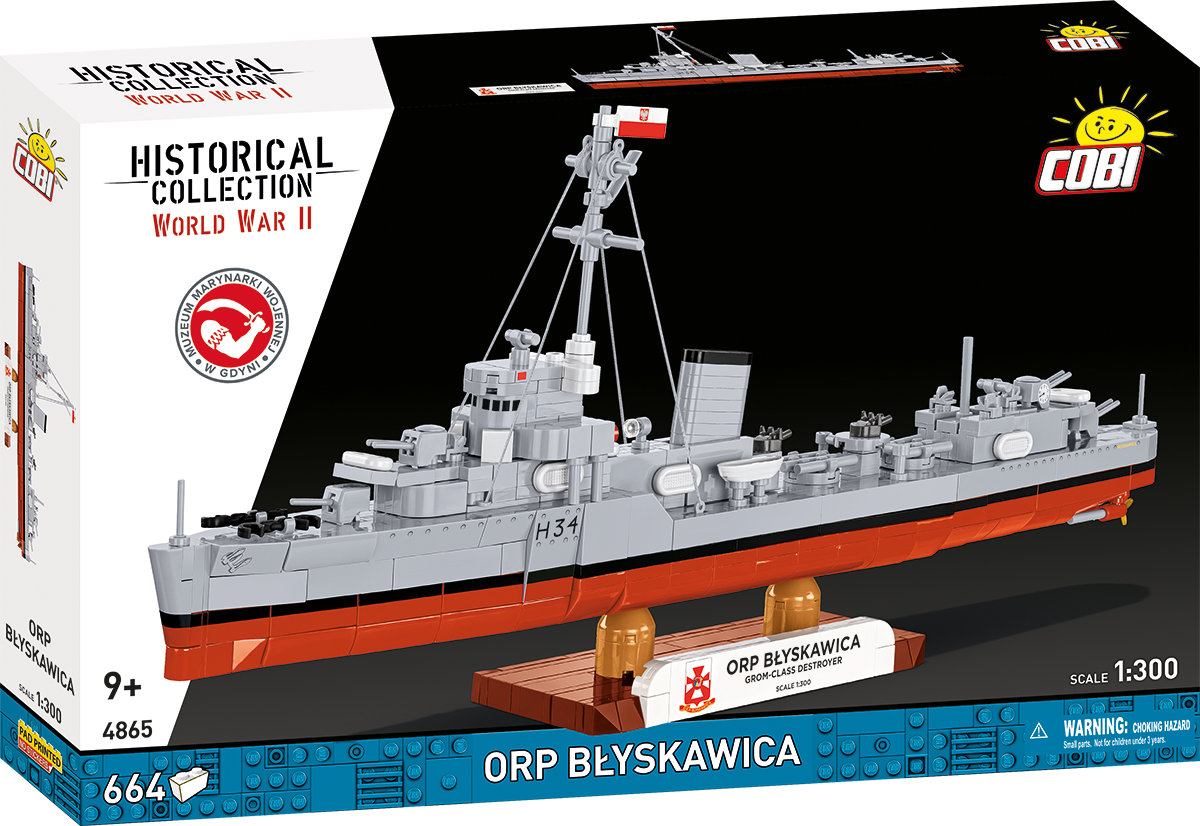 COBI ORP Błyskawica Destroyer: Set #4865