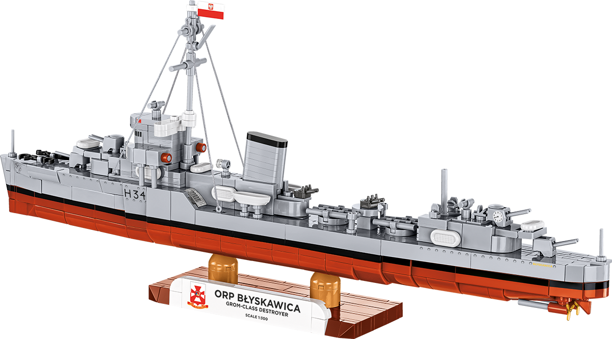 COBI ORP Błyskawica Destroyer: Set #4865
